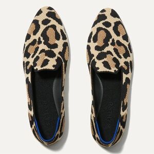 Rothy's Black and Tan Leopard Flats